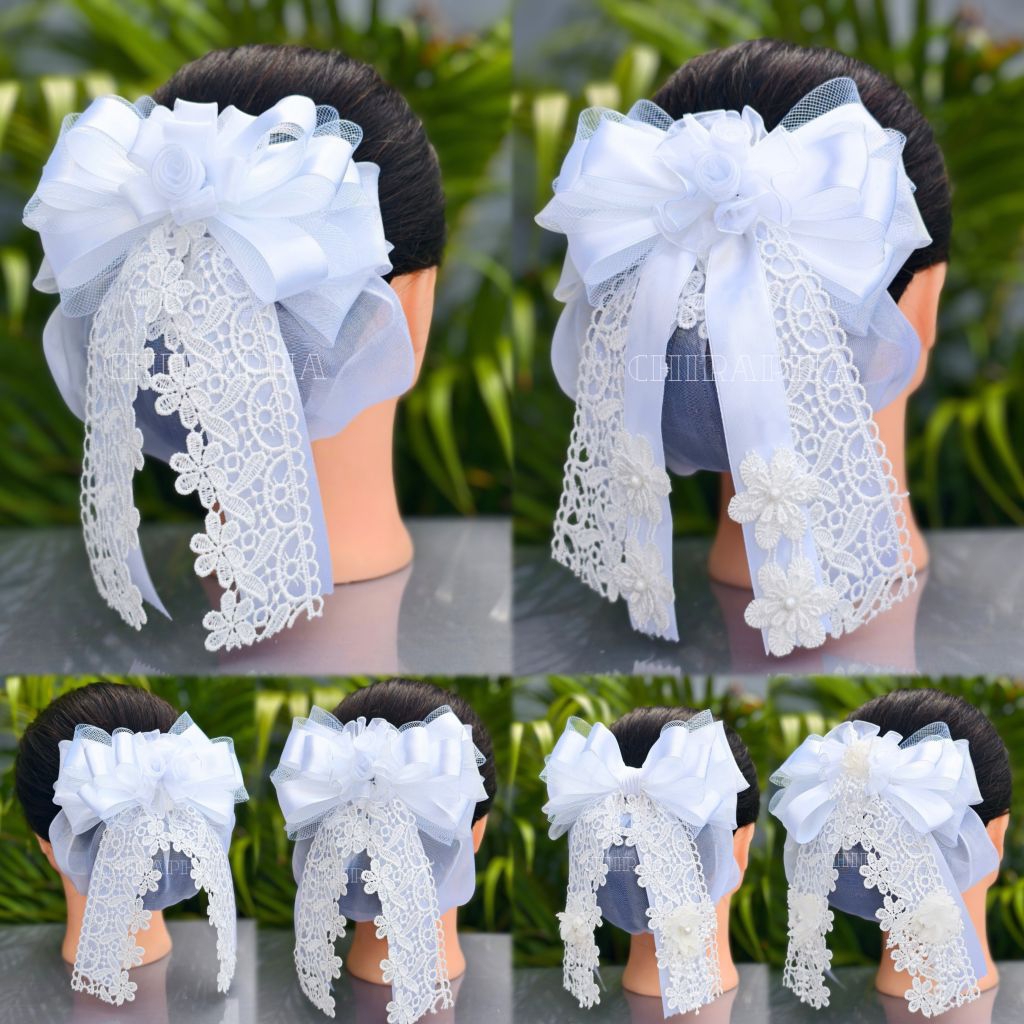 เน็ตติดผมขนาดใหญ่ เน็ตคลุมผม สีขาว พร้อมส่ง