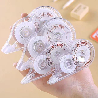 ชุดลบปากกา 6Pcs เทปลบคําผิด ความจุขนาดใหญ่ 78 เมตร สีโปร่งใส สําหรับนักเรียน
