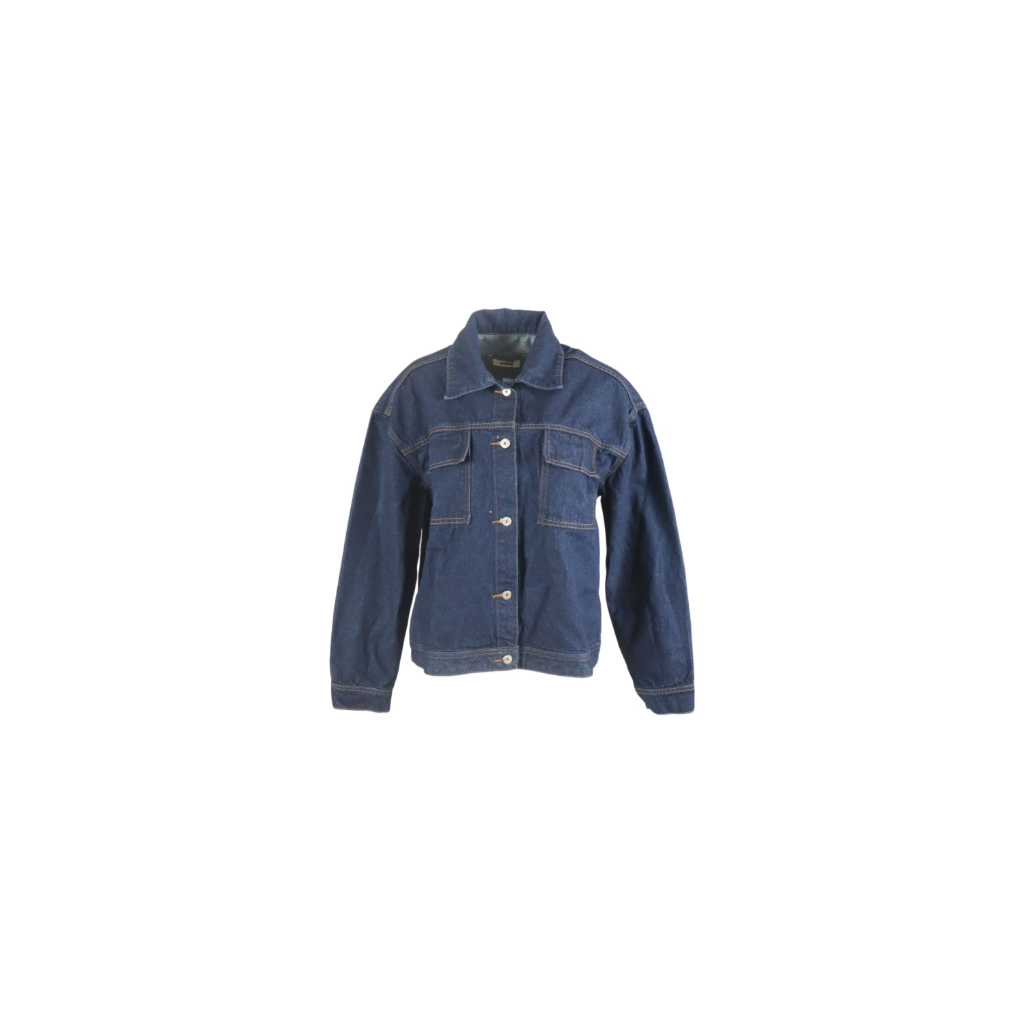 AIMERWOMEN-DenimJacketJ-สีน้ำเงินเข้มD023-204