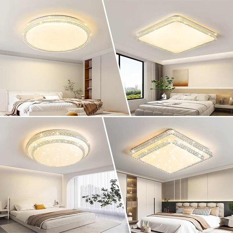 GEJIESE ไฟ 3สี 30/40/50 ซม.โคมไฟเพดาน LED วงกลม/สแควร์  เรียบง่าย ไฟเพดาน ด้วยการควบคุมระยะไกล ไฟ led เพดาน ไฟติดเพดาน - รูปที่ 7