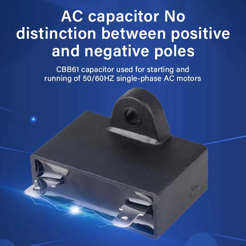 คาปาซิเตอร์ พัดลม​ มีสายไฟ ตัวเก็บประจุ Capacitor คอนเดนเซอร์พัดลม RM CBB61 1.5uF/1.8/2.0/2.5uF อะไหล่พัดลม HATARI thumbnail 10