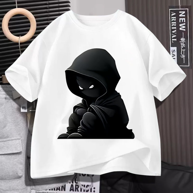 D939เสื้อยืดแขนสั้น ใส่ได้ทั้งชายและหญิง ลายแฟชั่นสวย