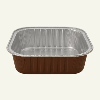 Star Product ถ้วยฟอยล์ + ฝา 4221-P สีเงิน สีมอคค่า / Aluminium Foil 100ml with PET Lid 10sets No. 4221 - P