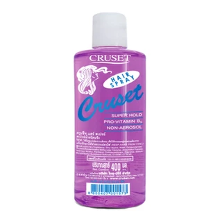 Cruset Hair Spray 400ml. ครูเซ็ท แฮร์ สเปรย์ สเปรย์น้ำ ชนิดแข็ง แบบเติม /01672