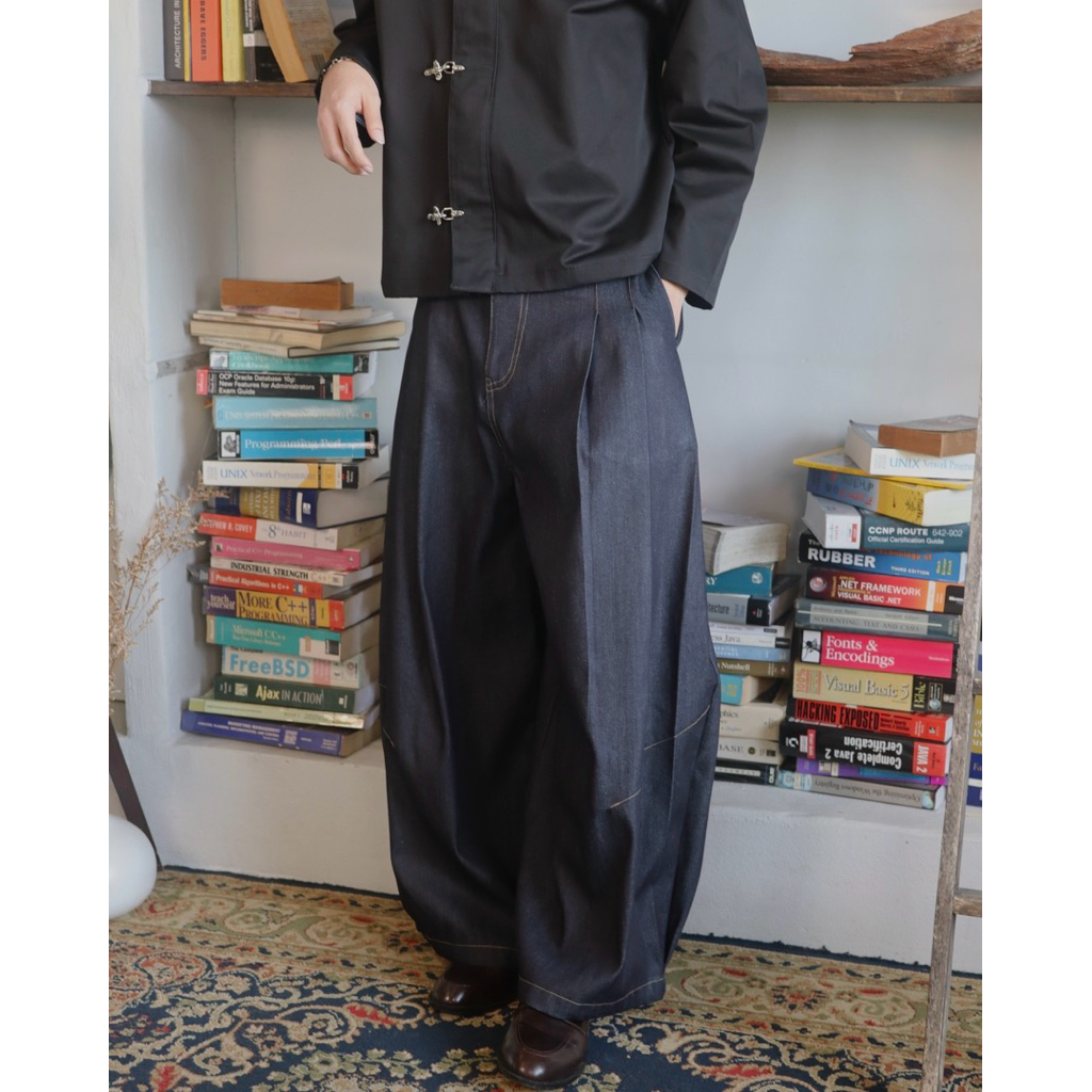 กางเกงยีนส์ Jain hidden denim pants ___