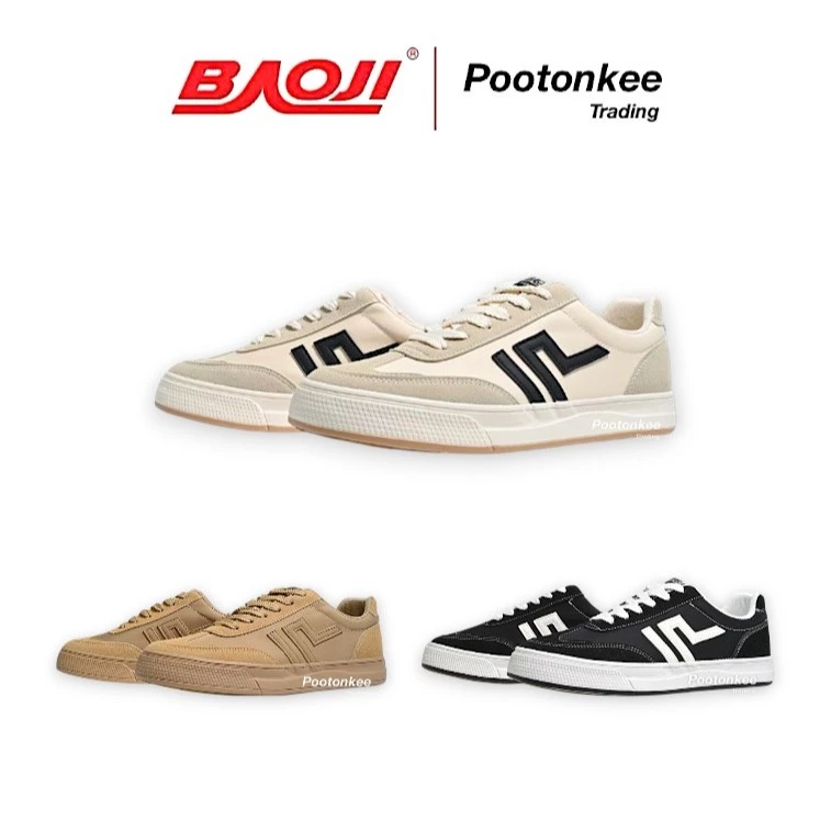BAOJI บาโอจิ รุ่น BRM 1001 รองเท้าผ้าใบ รองเท้าไลฟ์สไตล์ผู้ชาย