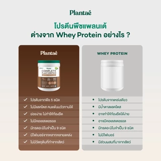 Plantae Complete Plant Protein สูตร Active BCAAs กระปุก 800g โปรตีนจากพืช plant based เพิ่มกล้ามเนื้อ โปรตีนสูง แพลนเต้