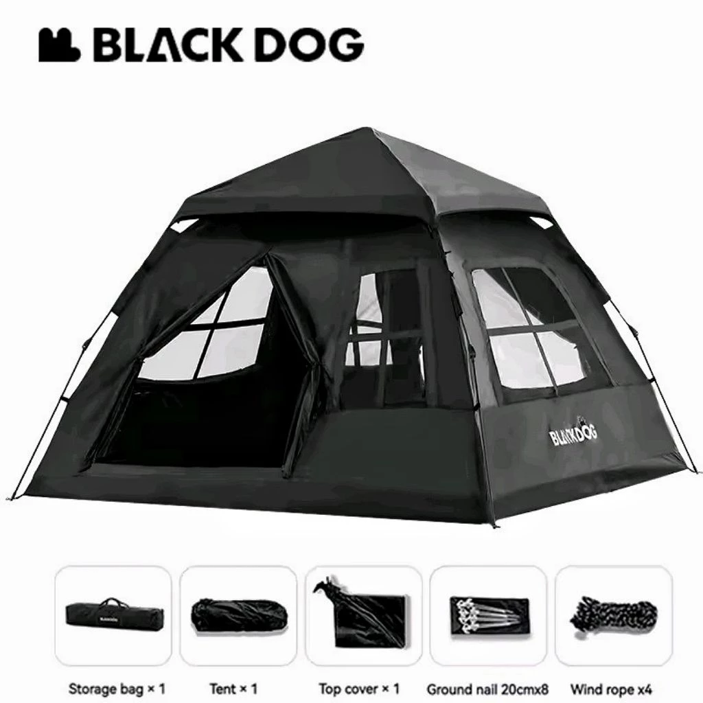 เต็นท์กางอัตโนมัติ Blackdog พักได้ 3-4 คน - รูปที่ 1