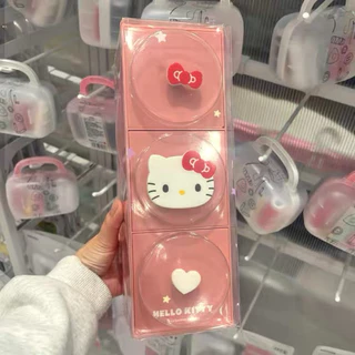 🎀พร้อมส่ง กล่องลิ้นชัก 3 ช่อง Sanrio x Miniso ลิขสิทธิ์แท้ 💯