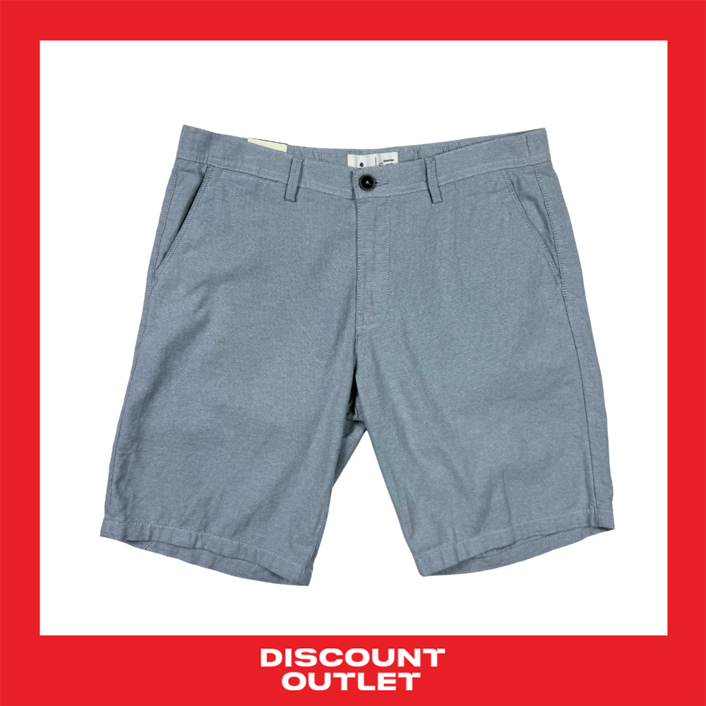 Discount Outlet กางเกงขาสั้นชาย สีพื้น 4กระเป๋า ผ้าคอตต้อน 100%