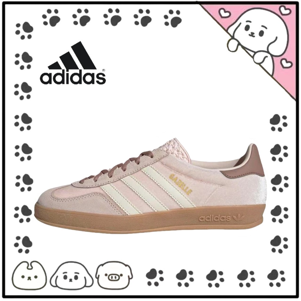 💖ของแท้% 100💖 adidas originals Samba OG superstar gazelle campus รองเท้าผ้าใบ JR0232 สีชมพู
