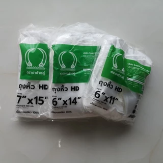 ถุงหูหิ้ว HD แบบบาง เกรด A 500 กรัม