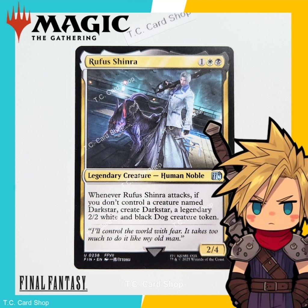 Rufus Shinra - U0258 (FFVII) -  Final Fantasy -  Magic the Gathering (MTG) (FIN