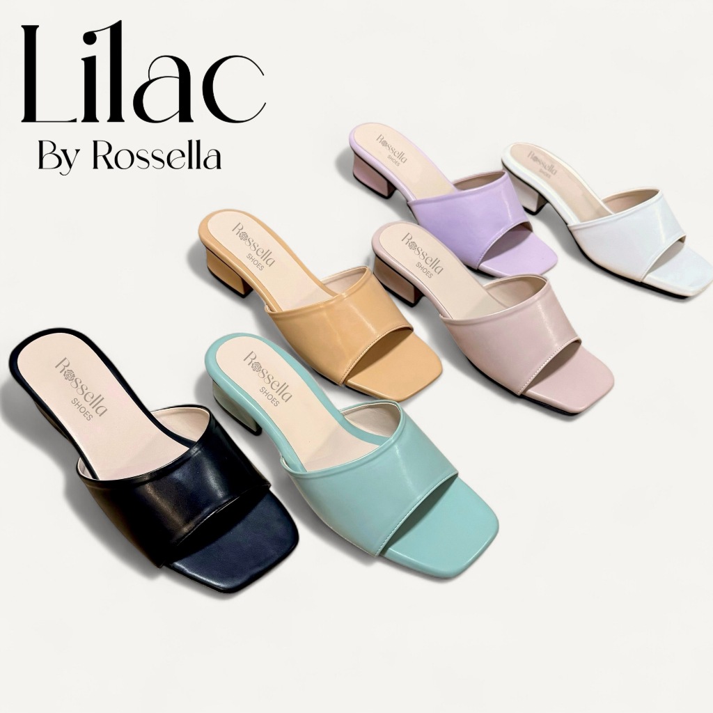 รองเท้าแตะส้นสูง 1.5 นิ้ว รุ่น Lilac by Rossella