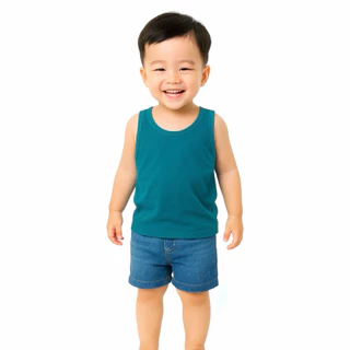 เสื้อกล้าม เด็กชาย-เด็กหญิง 16 สี 3 ไซส์ ผ้าคอตตอนสีพื้น Tank Tops for Kids unisex