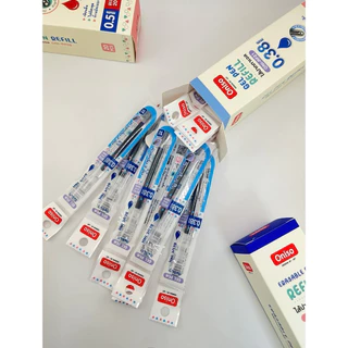 Oniso ราคาส่ง ยกกล่อง รีฟิลไส้ปากกาเจล Gel Pen Refill 0.5 /0.38 น้ำเงิน แดง และลบได้ (ราคาต่อ20ชิ้น)