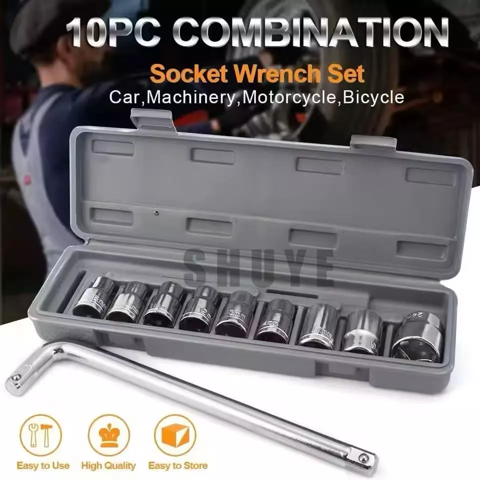 ชุดประแจบล็อค 10 PCS 8-21
