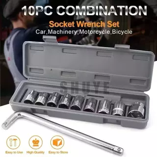 ชุดประแจ 10 PCS ชุดเครื่องมือช่าง ชุดประแจบล็อค ประแจ(8-21)