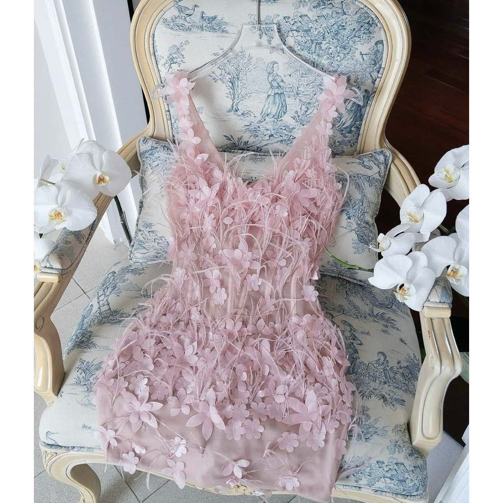 Vintage Flamingo- Moon Flower Dress
