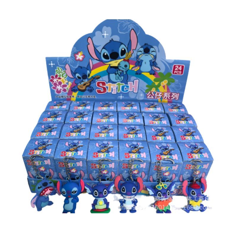 Stitch สติทช์ พวงกุญแจกล่องสุ่มลายการ์ตูน แบบสุ่ม