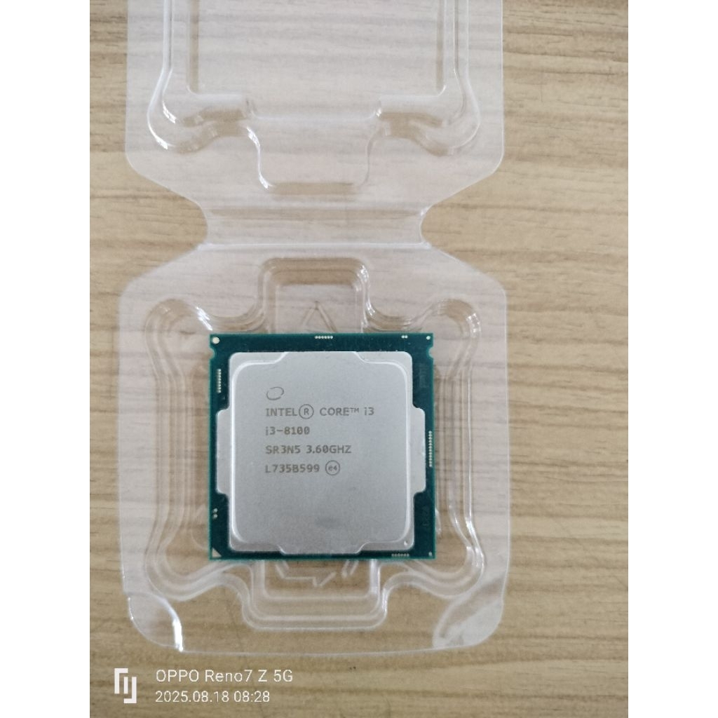 CPU i3-8100 / 3.60Ghz / 4C 4T / LGA1151 V2  ใช้งานปกติ เทสก่อนส่ง