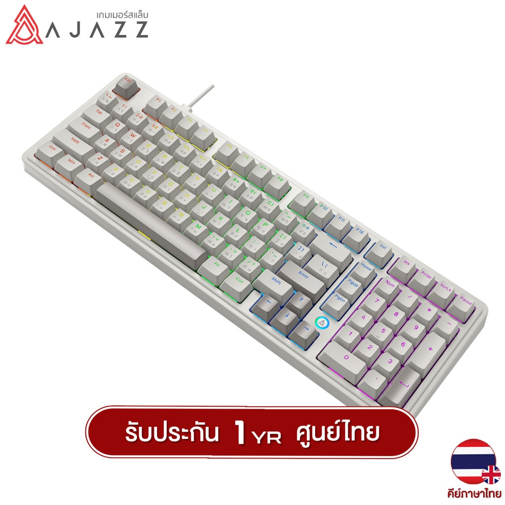 AJAZZ AK980 Wired Gasket Rainbow Mechanical คีย์บอร์ด รูปที่ 6