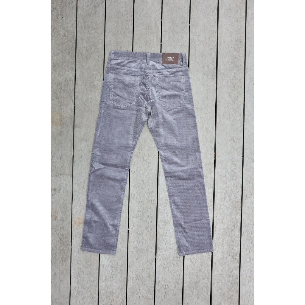 Jack Russel - Men Corduloy Pants กางเกงลูกฟูกผู้ชาย ทรงกระบอกเล็ก - Klassik J-427/38 Corduloy Slim Fit Grey