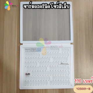 ชาร์ตอะคริลิค โชว์สีเล็บ ชาร์ตตั้งโชว์สีเล็บ ชาร์ตเปล่า สมุดชาร์ตโชว์สีเล็บ K25001 (พร้อมส่ง)