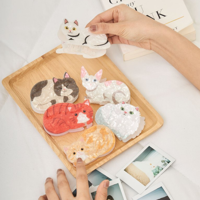 earika.earrings - claw hair clip กิ๊บหนีบผมรูปน้องแมวเหมียว มี 6 ลาย