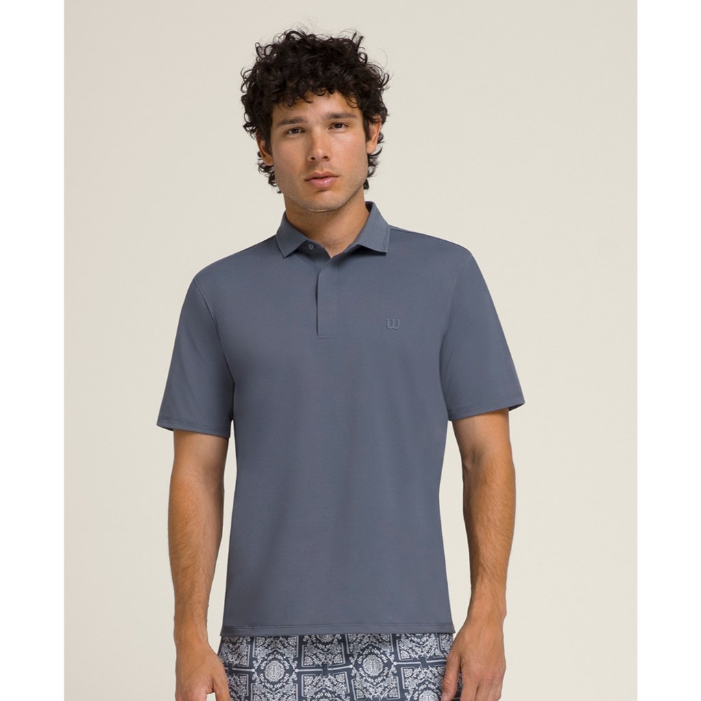 Wilson Men CHALLENGERS TECHNICAL POLO เสื้อโปโล WM00507531DBR Official Store