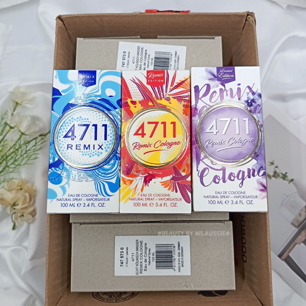 4711 Remix Sparkling Island สีฟ้า /  4711 Remix Grapefruit Edition สีแดง Eau De Cologne 100 ml. น้ำห