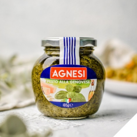 ซอสสปาเก็ตตี้ พาสต้า เพสโต้ 185g (Agnesi Pesto Pasta Sauce 185g )
