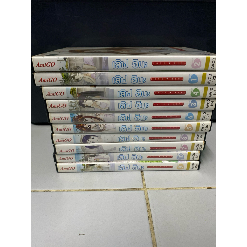 VCD เลิฟฮินะ มือสอง แผ่น1-10 มือสอง