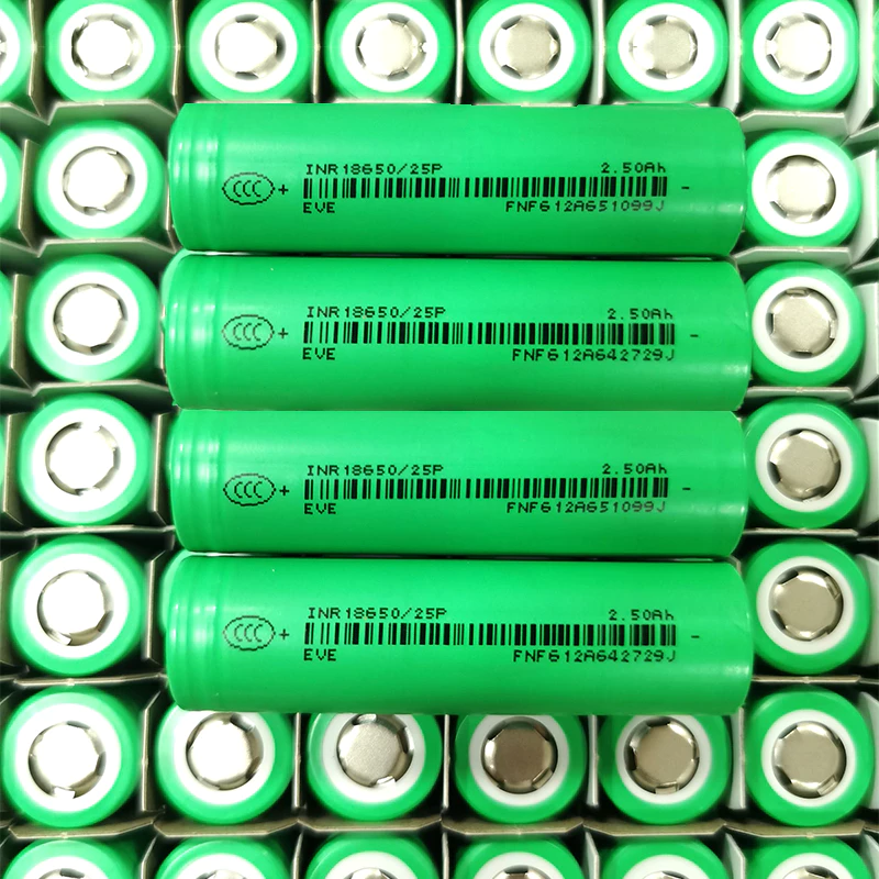 🔥แท้ 100%🔥แบตเตอรี่ 18650 3.7v 2500mAh 12C Li-ion ถ่านชาร์จ ไฟเต็ม แบตใหม่ เกรดA ถ่านชาร์จกำลังสูง Battery