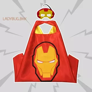 Ladybug ชุดคอสเพลย์ ชุดคลุมฮีโร่ ซุปเปอร์ฮีโร่ ผ้าคลุมไหล่ หน้ากาก สําหรับเด็ก พร้อมส่ง