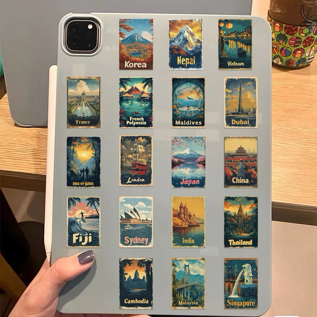 สติ๊กเกอร์ Travel 50 ชิ้น ธีมท่องเที่ยว ภูเขา แคมป์ปิ้ง ญี่ปุ่น thumbnail 8
