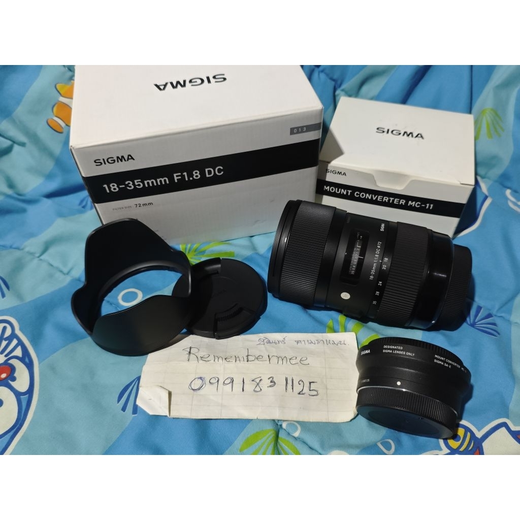 ขายเลนส์ Sigma 18-35mm f1.8 DC ART + Adapter Sigma MC 11 for Sony E Mount ขาย 27,990 บาท