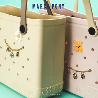 Marco Pony ผู้หญิงกระเป๋าถือ กระเป๋าสะพายความจุขนาดใหญ่ กระเป๋าแฟชั่น สไตล์ครีม ทนต่อการสึกหรอ EVA bag BP1003