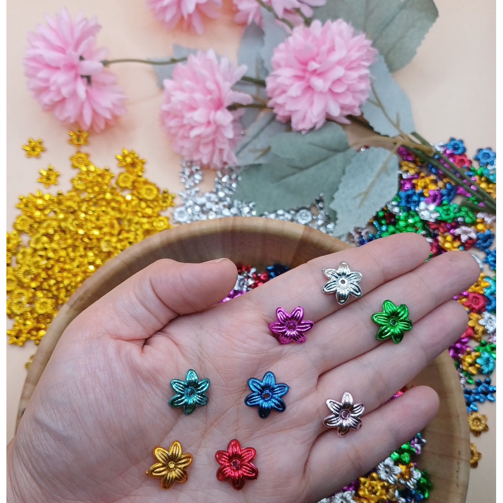 ดอกพิกุลเงา เกรดA 100 ชิ้น คัดพิเศษ ประดับเหรียญโปรยทาน งานฝีมือ 📌 - รูปที่ 2