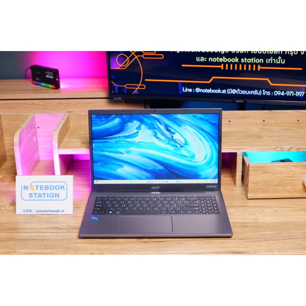 Acer Extensa i5-1235U Ram8 SSD256 จอ15.6 FHD สเปคทำงานทั่วไปประมวลผลไว ขายเพียง 14,800.- เครื่องพร้อ