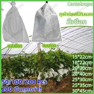 100 ใบถุงห่อผลไม้ ถุงห่อมะม่วง ใช้ห่อกันแมลง เพลี้ย แสงแดดไม่ต้องห่อกระดาษทับ ใช้ซ้ำได้ ไม่มีไอน้ำเกาะในถุง ถุงห่อฝรั่ง
