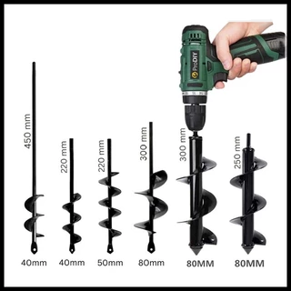 ดอกสว่านเจาะดิน ดอกสว่านปลูกต้นไม้ สำหรับสว่านไฟฟ้า สว่านไร้สาย Auger Drill Bit Garden Planting Soil Digger