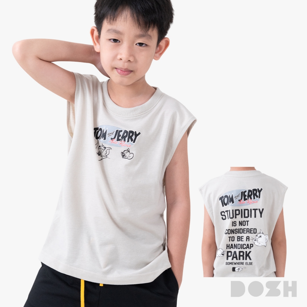 DOSH-UT KID'S TANK TOP TOM AND JERRY เสื้อยืดคอกลมเด็ก 1FLTJBT5003-KK (110-140)