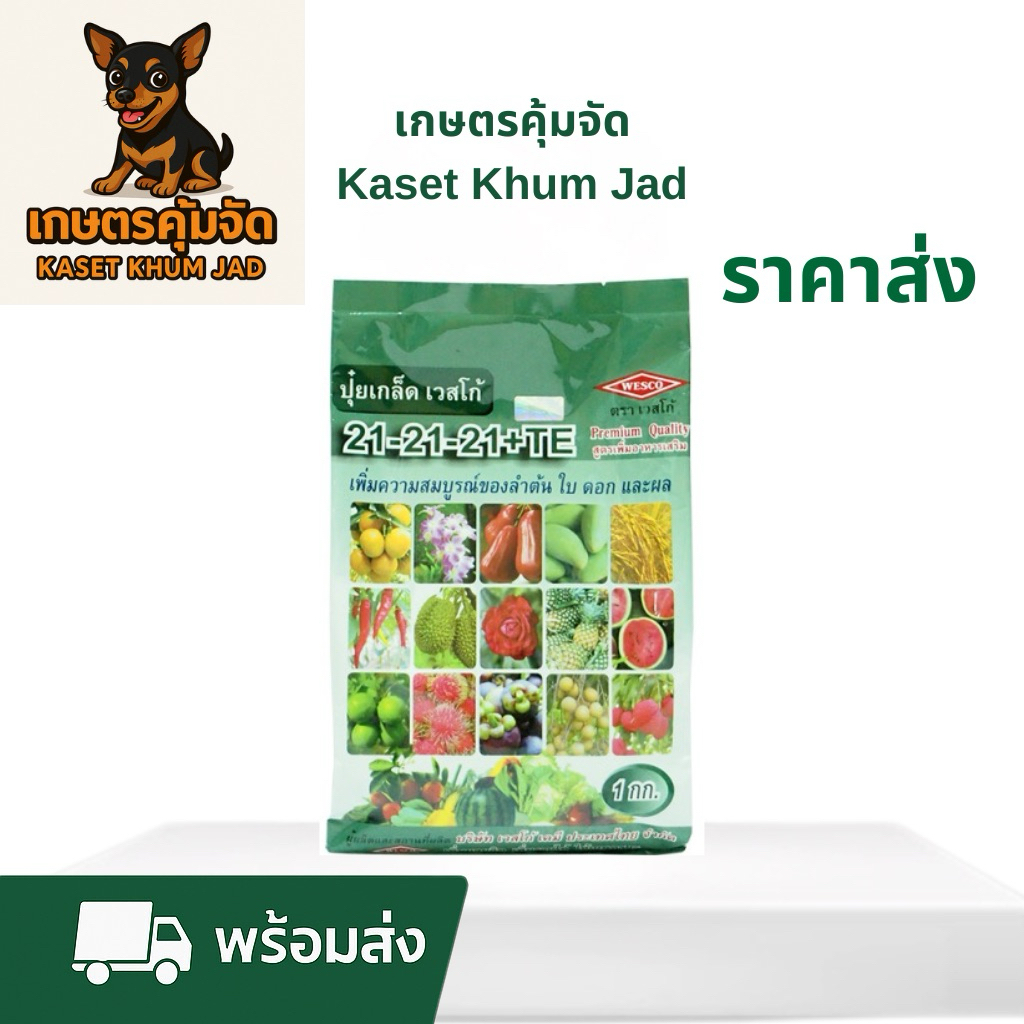 เวสโก้ 21-21-21+TE – ปุ๋ยเกล็ดเข้มข้นพิเศษ!