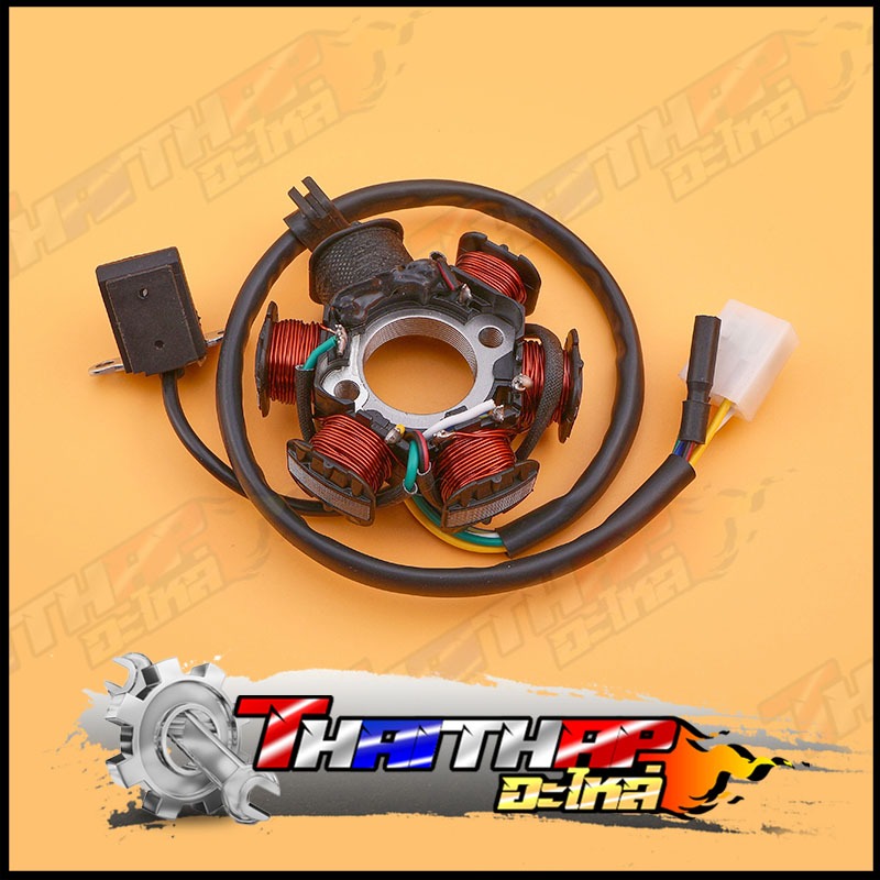 มัดไฟ ฟิลคอยล์ wave100z wave100s nice สตาร์ทเท้า สินค้าคุณภาพ พร้อมใช้งาน มัดไฟเวฟ100s น็อตยึด2รู ปลั๊ก4ขา - รูปที่ 5