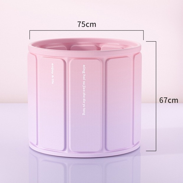 🔥เพิ่มความหน🔥อ่างพับเก็บได้75x67CM อ่างแช่น้ำสำหรับผู้ใหญ่/เด็กพับได้ อ่างสปา เพิ่มขนาดและข้นขึ้น อ่างอาบน้ำ จัดเก็บง่าย - รูปที่ 5