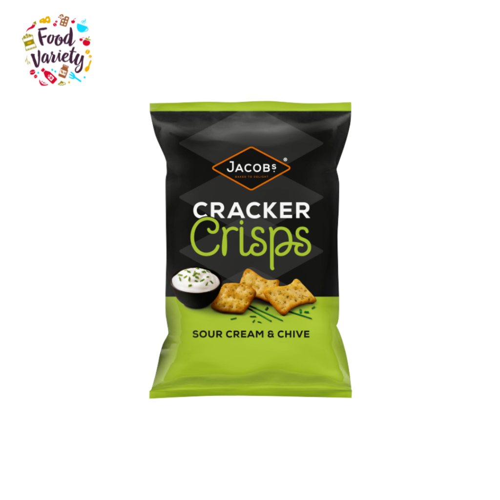 [BestBefore 23May2026] Jacob's Sour Cream & Chive Cracker Crisps Sharing Bag Snacks 150g