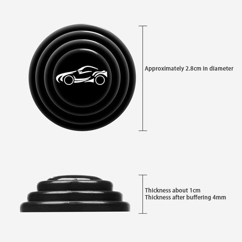 LIUOOP 1pcs Auto กันกระแทกซิลิโคน ปิดผนึกแผ่นยางอุปกรณ์เสริมรถยนต์ประตูรถ Anti-Collision กาวสติกเกอร์ - รูปที่ 7