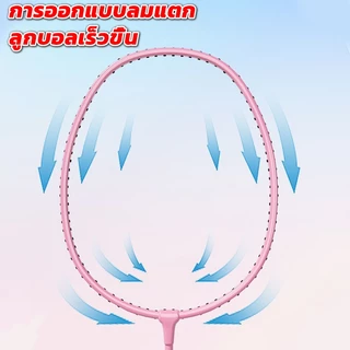 ไม้แบดมินตัน 1 คู่ Sports อุปกรณ์กีฬา ไม้แบตมินตัน พร้อมกระเป๋าพกพา ไม้แบดมินตัน Badminton racket