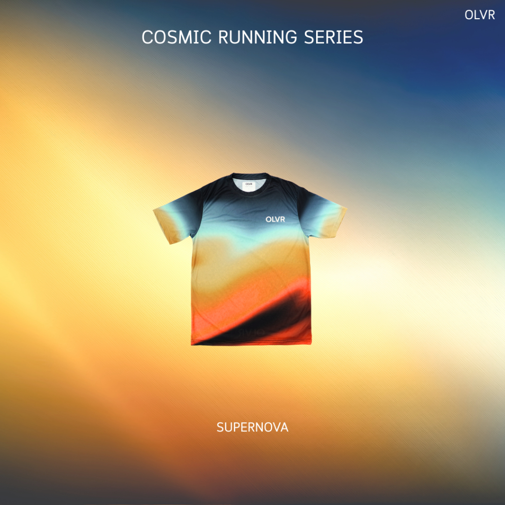 OLVR - COSMIC RUNNING SERIES เสื้อวิ่งเทคโนโลยี OLVRTECH
